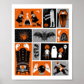 Halloween-illustratie van gehakt huis poster (Voorkant)