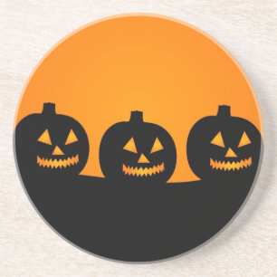Halloween Illustratie Zandsteen Onderzetter