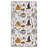 Halloween Illustraties Geruite Patroon Klein Cadeauzakje (Achterkant)