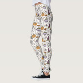 Halloween Illustraties Patroon Leggings (Links)