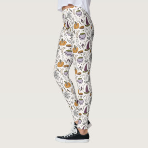 Halloween Illustraties Patroon Leggings