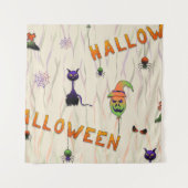 Halloween Illustrations Wandkleed (Voorkant)