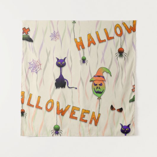 Halloween Illustrations Wandkleed (Voorkant)
