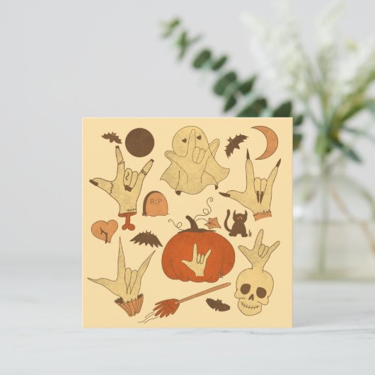 Halloween ILY - ASL Design (Staand voorkant)