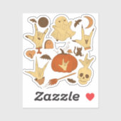 Halloween ILY - ASL Design Sticker (Vel)
