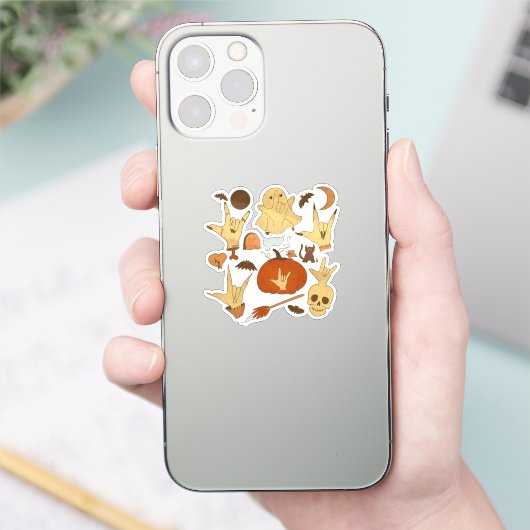 Halloween ILY - ASL Design Sticker (Telefoon)