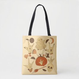 Halloween ILY - ASL Design Tote Bag