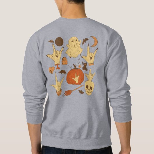 Halloween ILY - ASL Design Trui (Achterkant)