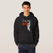 Halloween I'm Her Boo I'm His Witch Matching Coupl Hoodie (Voorkant volledig)