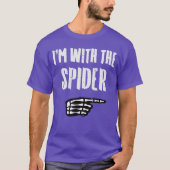 Halloween Im with Spider Funny Match Costume Men W T-shirt (Voorkant)