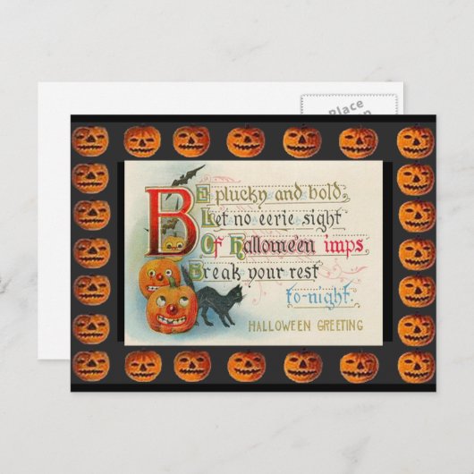  Halloween Imp Briefkaart (Voorkant / Achterkant)