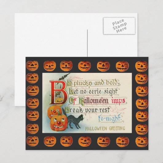 Halloween Imps Briefkaart (Voorkant / Achterkant)