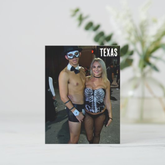 Halloween in Austin, Texas Briefkaart (Staand voorkant)