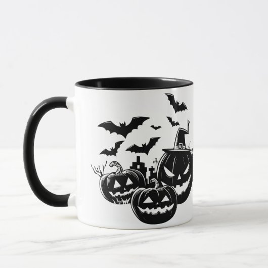 Halloween in black and white mok (Links)