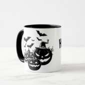 Halloween in black and white mok (Voorkant links)