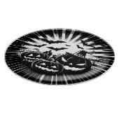 Halloween in black and white snijplank (Hoek)