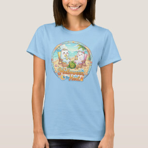 Halloween in de Hitte – Mooie Spokenkat Zomer T-shirt