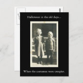 Halloween in de Oude Dagen... Briefkaart (Voorkant / Achterkant)