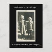 Halloween in de Oude Dagen... Briefkaart (Voorkant)