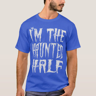 Halloween in het spookachtige halfkoppels kostuum t-shirt