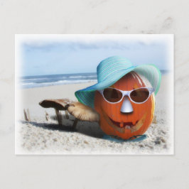Halloween in het strand briefkaart