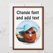 Halloween in het strand kaart (Voorkant)