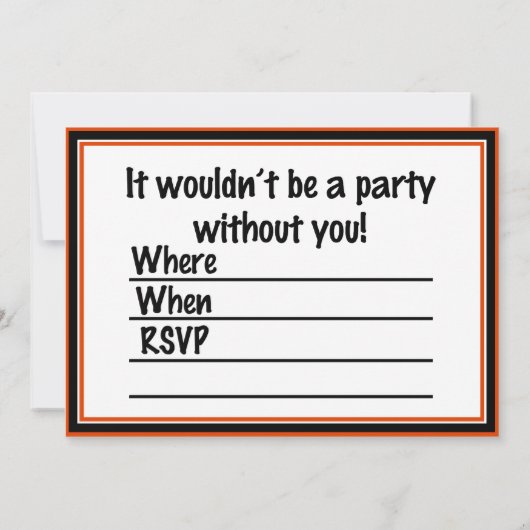 Halloween in het strand kaart (Achterkant)