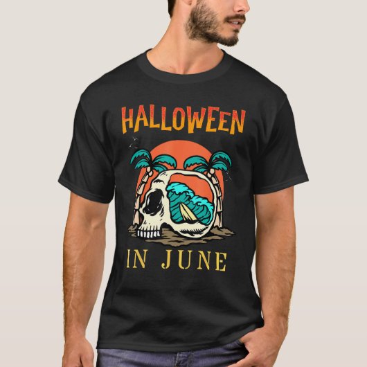 Halloween in June  Summer Vacation Beach Family Tr T-shirt (Voorkant)