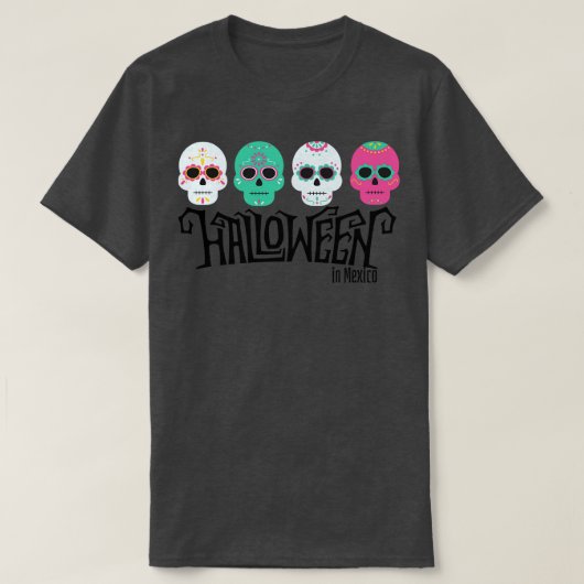 Halloween in Mexico T-shirt (Design voorkant)