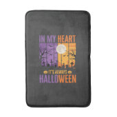 Halloween In Mijn Hart Griezelige Begraafplaats Badmat (Voorkant Verticaal)