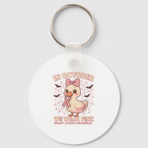 Halloween In oktober Draag we de Breast Cancer Awa Sleutelhanger