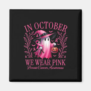 Halloween In oktober Draag we Roze Borstkanker AW Magneet