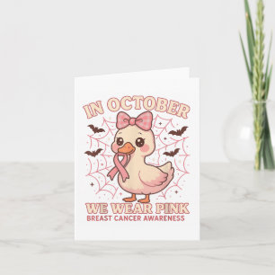 Halloween in oktober dragen we Nk borstkanker bewu Kaart