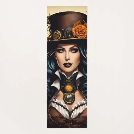 Halloween in steampunk-stijl yogamat (Achterkant)