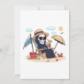Halloween in Summer – Grim Reaper on the Beach Kaart (Voorkant)