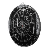 Halloween in Zwarte Parade Yaie Dartbord (Voorkant Rechts)