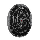 Halloween in Zwarte Parade Yaie Dartbord (Voorkant Links)