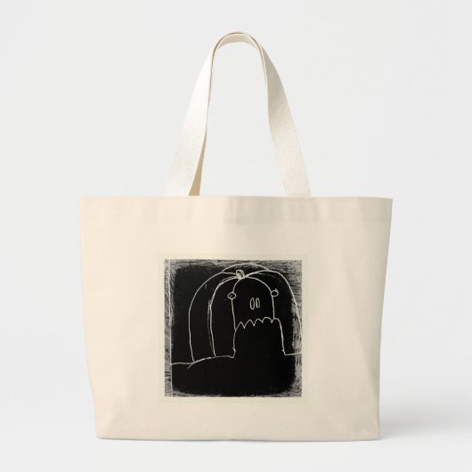 Halloween in zwarte parade yaie grote tote bag (Voorkant)