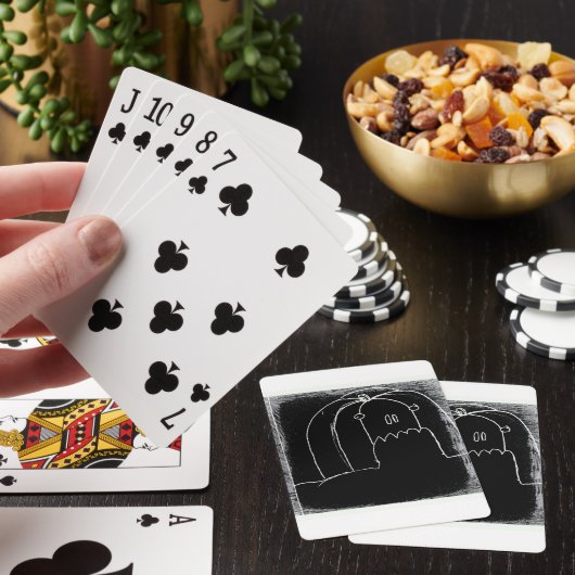 Halloween in Zwarte Parade Yaie Speelkaarten (Insitu)