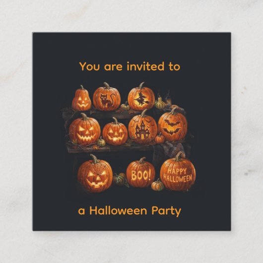 Halloween informatiekaartje (Voorkant)