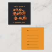 Halloween informatiekaartje (Voorkant / Achterkant)