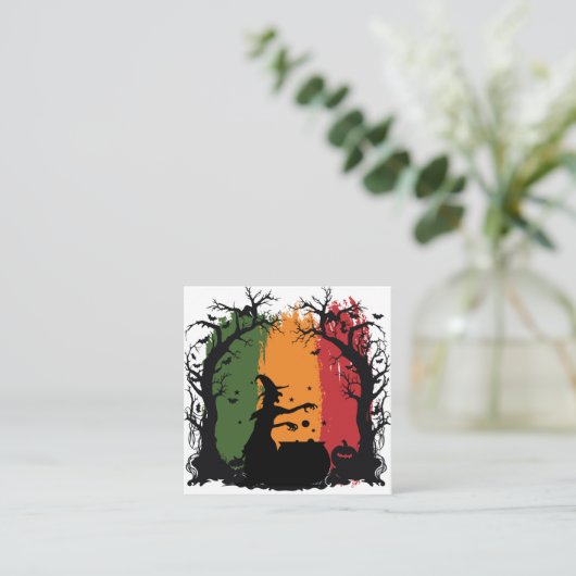 Halloween Informatiekaartje (Staand voorkant)