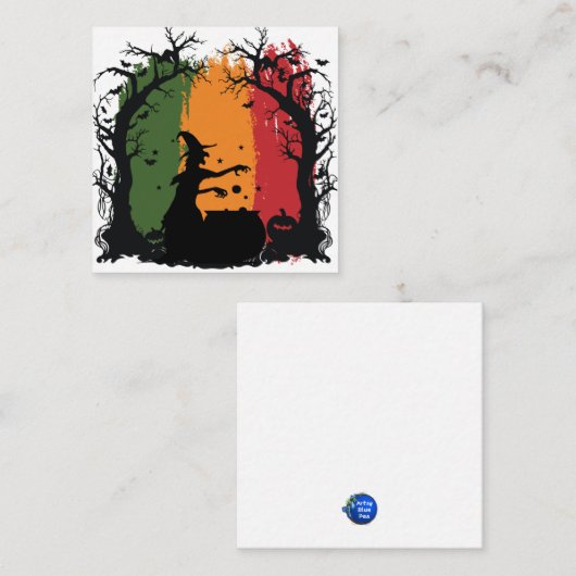 Halloween Informatiekaartje (Voorkant / Achterkant)