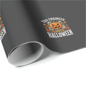 Halloween Ingenieur Pompoen Vector Cadeaupapier (Rol Hoek)
