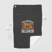 Halloween Ingenieur Pompoen Vector Golfhanddoek (Insitu)