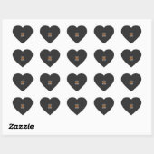 Halloween Ingenieur Pompoen Vector Hart Sticker (Vel)