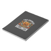 Halloween Ingenieur Pompoen Vector Notitieblok (Linkerzijde)