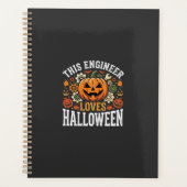 Halloween Ingenieur Pompoen Vector Planner (Voorkant)