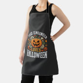 Halloween Ingenieur Pompoen Vector Schort (Insitu)
