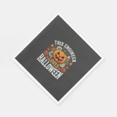 Halloween Ingenieur Pompoen Vector Servet (Hoek)
